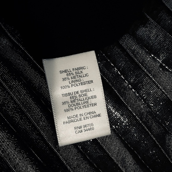 🖤Rebecca Minkoff Silver Silk Skirt 🖤size 0 - Picture 6 of 7